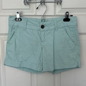 #14 BKE Buckle Shorts Light Green Women’s Size 26 Pockets Stitching